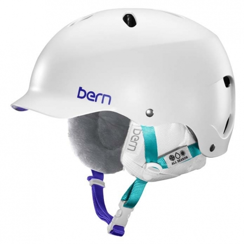 Dámská snowboardová přilba Bern Lenox satin white, dámské přilby na snowboard - VÝPRODEJ