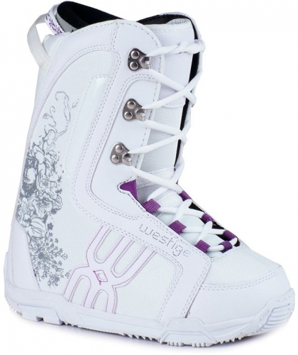 Dětské dívčí snowboard komplety Gravity Fairy white, boty Westige bílo-růžové - VÝPRODEJ