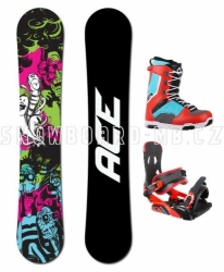 Snowboardový komplet Ace Monster, levné snowboardy