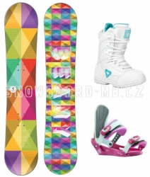 Holčičí snowboardový komplet Beany Spectre, barevné snowboardy pro dívky