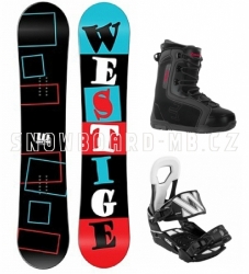 Snowboardový komplet Westige Square a vázáním Volkl a botami Beany