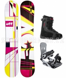 Dámský snowboardový komplet Ace Oddity S3, snb set s většími botami
