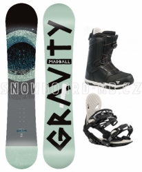 Snowboardový komplet Gravity Madball 2019/2020 s botami s kolečkem Atop