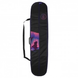 Dámský obal na snowboard Gravity Vivid černý s modro-růžovým potiskem