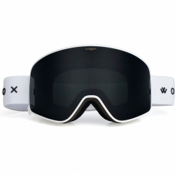 Snb a ski brýle Woox Opticus Temporarius White/Ble s tmavým černým sklem a bílým páskem 