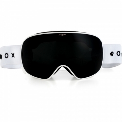 Snowboardové a ski brýle Woox Opticus Opulentus White/Ble tmavě černé sklo