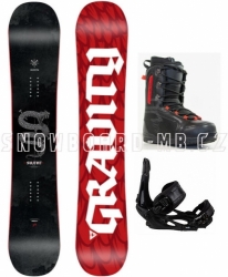 Snowboardový komplet Gravity Silent s vázáním Head a botami Beany
