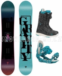 Dámský snowboard komplet Gravity Sublime 2021/22 s botami s kolečkem