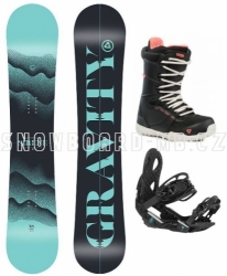 Dámský snowboard komplet Gravity Sirene 2021/22 blue/black