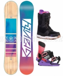 Dámský snowboard komplet Gravity Trinity 2022/23 boty Sage s Atop Heel Lock utahováním