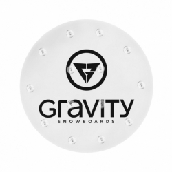 Nalepovací grip na snowboard Gravity Icon Mat clear/black