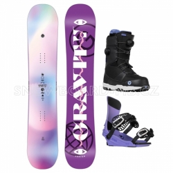 Dámský snowboard komplet Gravity Voayer 2023/24 (boty s utahováním dvěma kolečky)