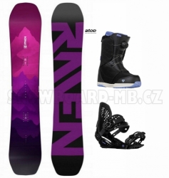 Dámský snowboard set Raven Destiny s vázáním a botami s kolečkem