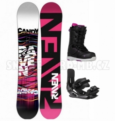 Dámské snowboard komplety Raven Candy s vázáním a botami