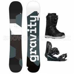 Pánský snowboardový set Gravity Adventure 2023/24 (boty s kolečkem Atop)