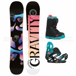 Dětský dívčí snowboard komplet Gravity Thunder Jr pro holky (boty s kolečkem)