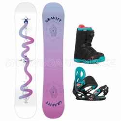 Dětský dívčí snowboard komplet Gravity Fairy 2023/24 (boty s kolečkem)