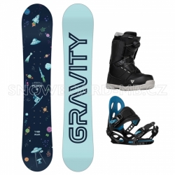 Dětský snowboard komplet Gravity Pluto 2023/24 a boty s kolečkem