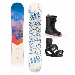 Snowboard komplet dámský Gravity Mist 2024/25 s botami s utažením kolečkem