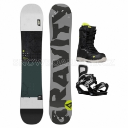 Pánské snowboardové komplety Gravity Silent s botami a vázáním