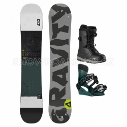 Pánský snowboarový set Gravity Silent s botami se dvěma kolečky Atop