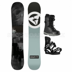 Snowboardový komplet Gravity Contra 2024/25 s botami se 2 kolečky