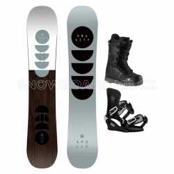 Pánský freeride komplet snowboard Gravity Apollo s vázáním a botami